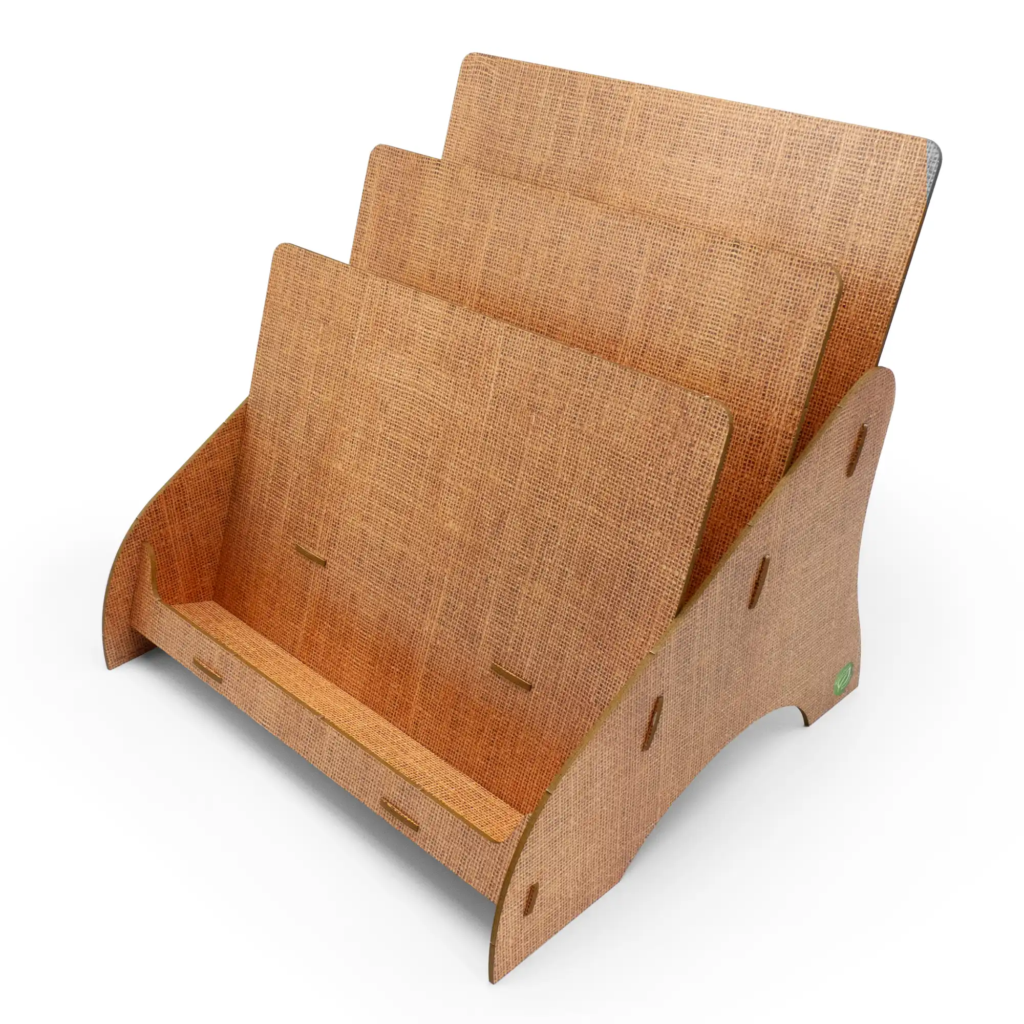 01-3_Prospektständer_a4_flyerständer_prospekthalter_aufsteller_flyer_flyerhalter_3_Fächer_Querformat_horizontal_flyerstand