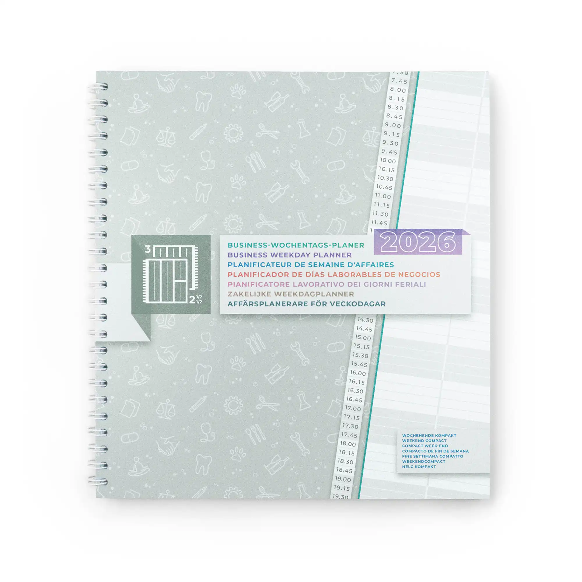 01 Wochenplaner Kalender Business Terminbuch großes Bestellbuch XXL 2026 Terminplaner hochwertig KochDialog