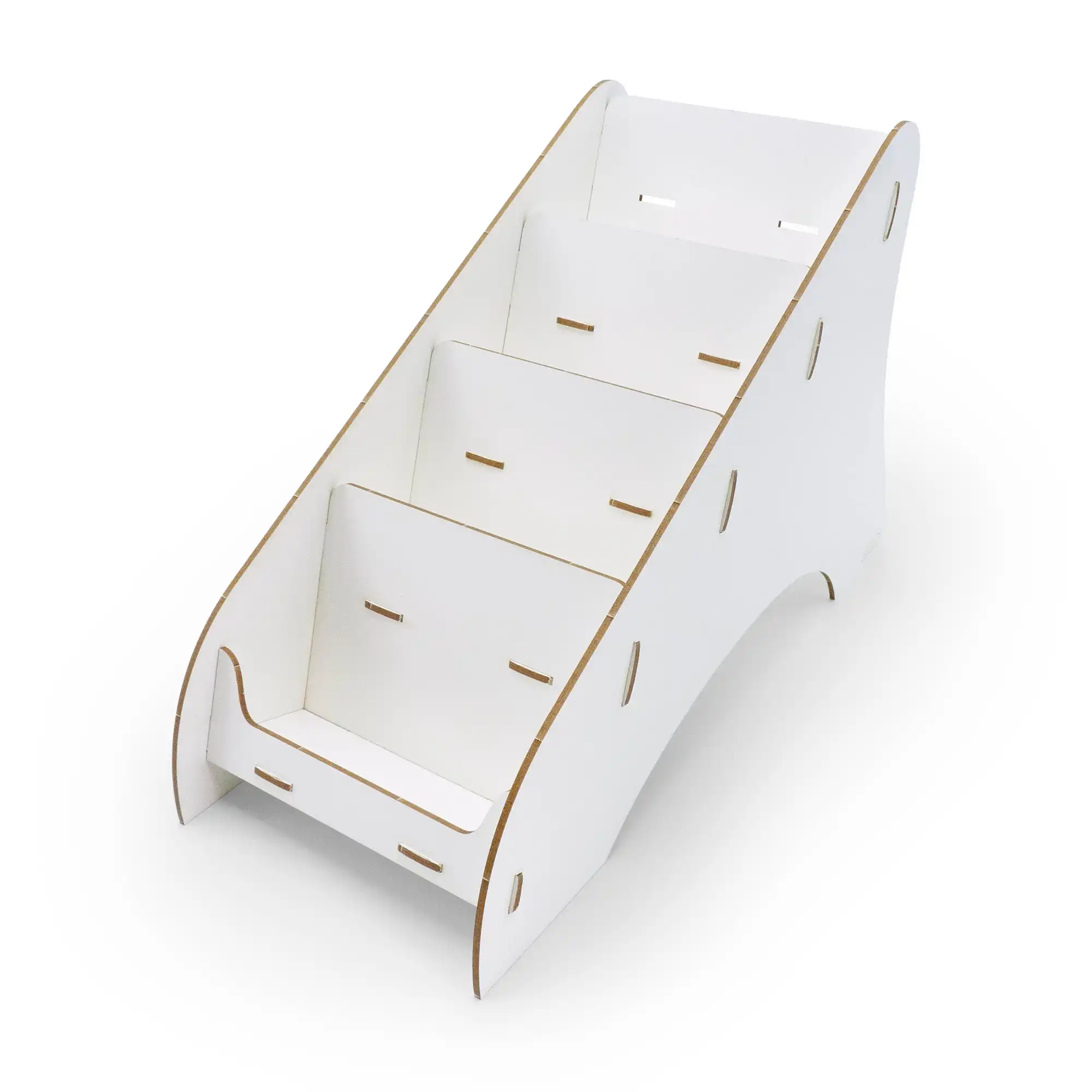 01_prospektständer_a6_querformat_4_fächer_blanko_weiß_white_flyerständer_prospekthalter_aufsteller_flyer_flyerhalter_flyerstand