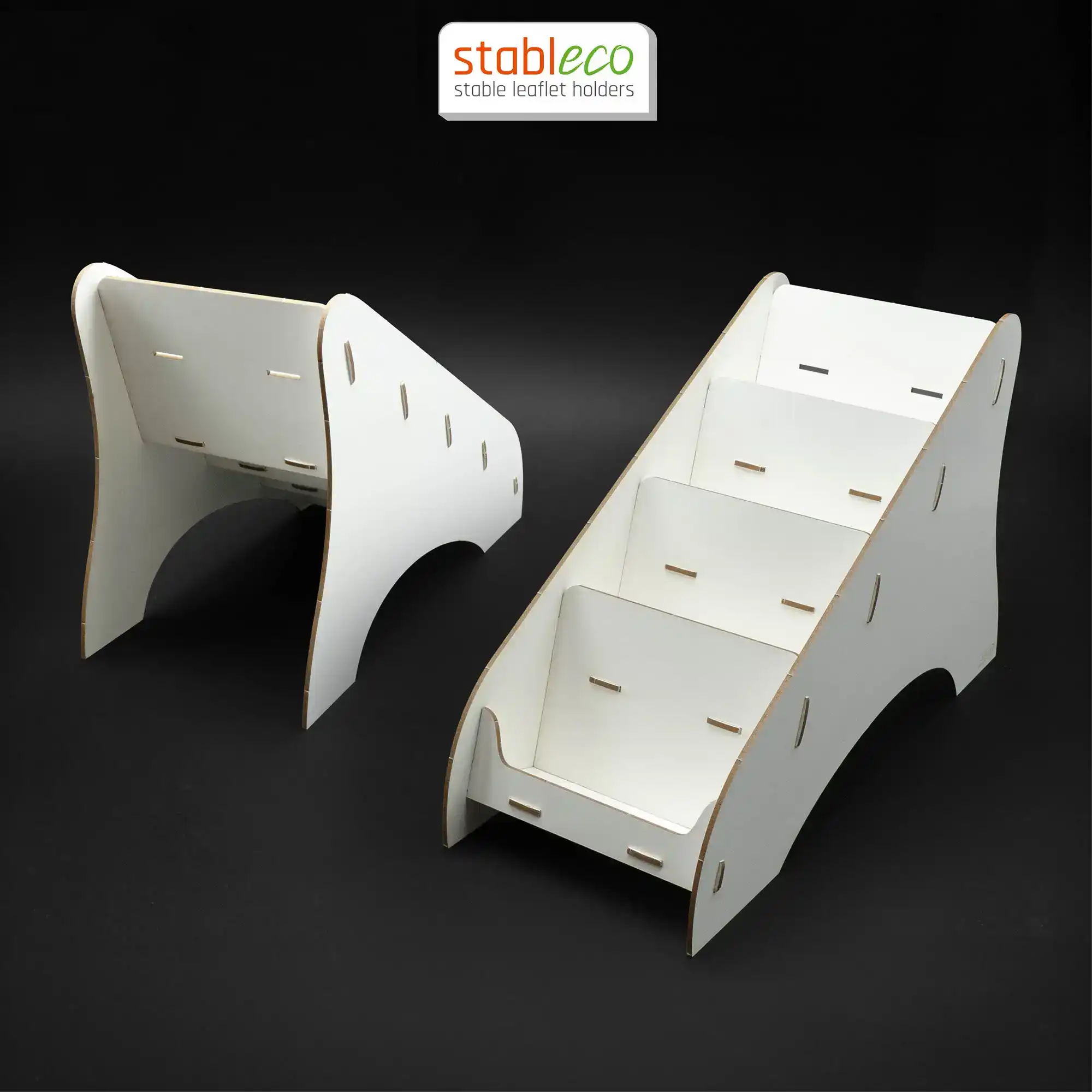 09_prospektständer_a6_querformat_4_fächer_blanko_weiß_white_flyerständer_prospekthalter_aufsteller_flyer_flyerhalter_flyerstand