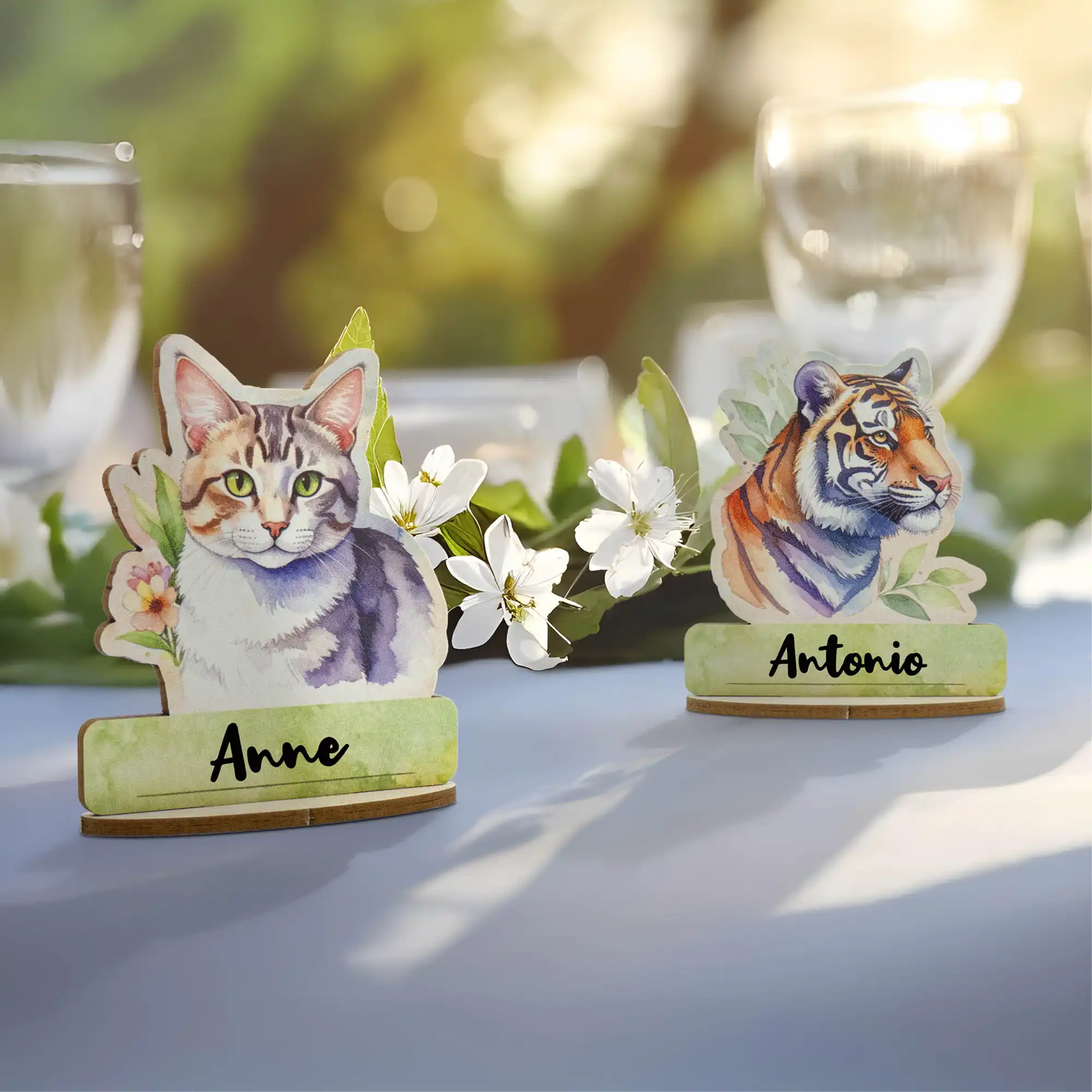 7_Namensschild_Tischkärtchen_Name_cards_marque-places_colocar_tarjetas_segnaposti_Tiere_Geburtstag_Hochzeit_Party