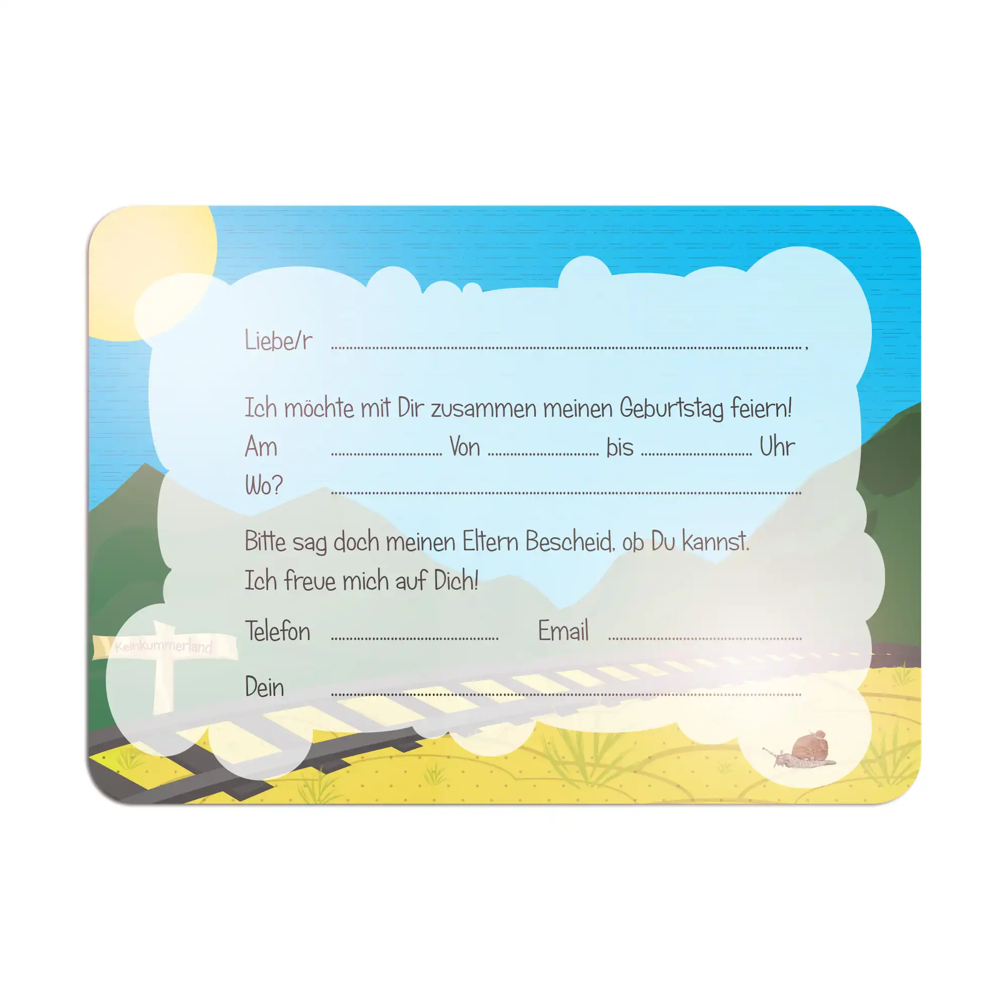 Einladungskarten_Kindergeburtstag_Einladungen_Geburtstag_Junge_Mädchen_Einladungskarte_Kinder_Erwachsene_Teenager_Zug_gezeichnet_rueck_neu