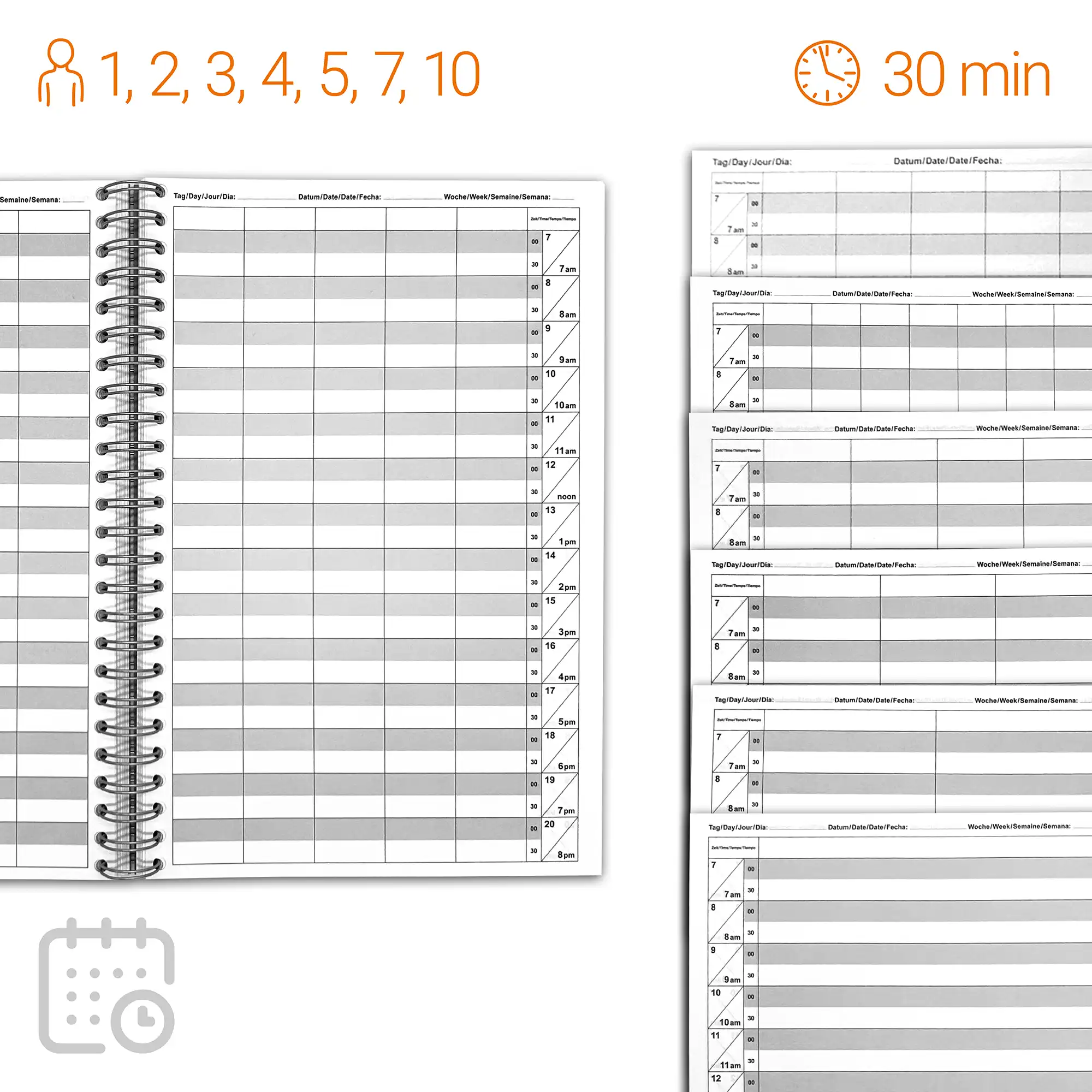 Terminbuch_jahresunabhaengig_30_min_Takt_A4_A3