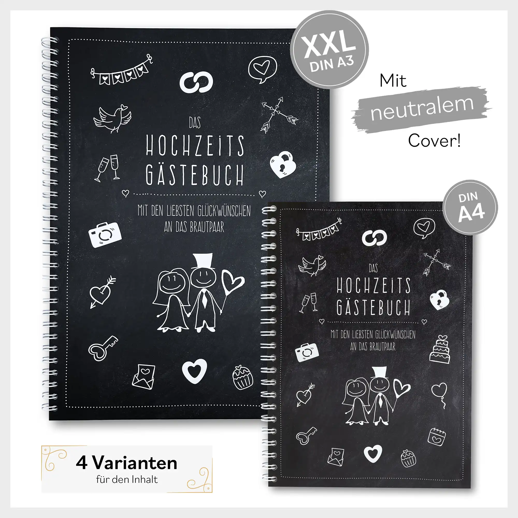 „modern_schwarzes_gästebuch_zur_hochzeit_XXL_und_A4_Cover_neutral_vermählungsbuch_hochzeitsbuch_familiawedding